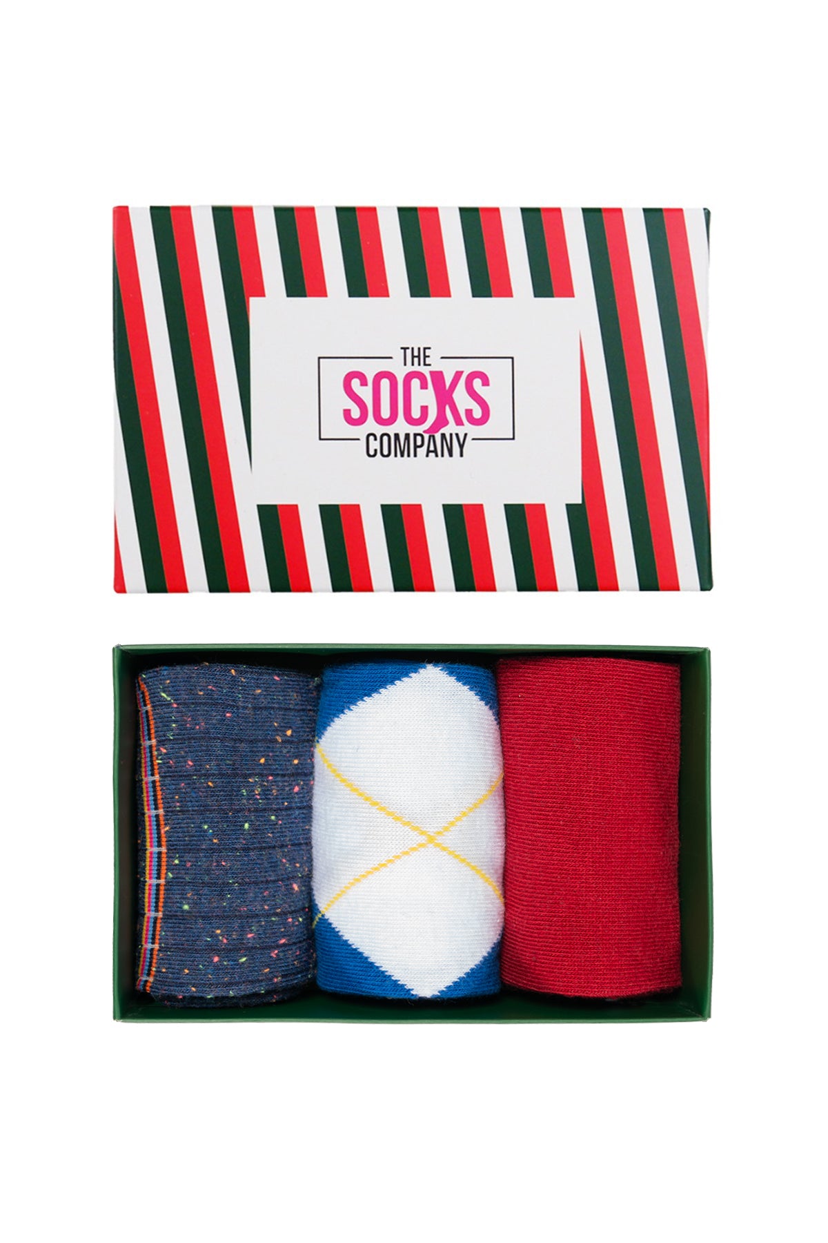 Men's Colorful 3 Pack Crew Socks